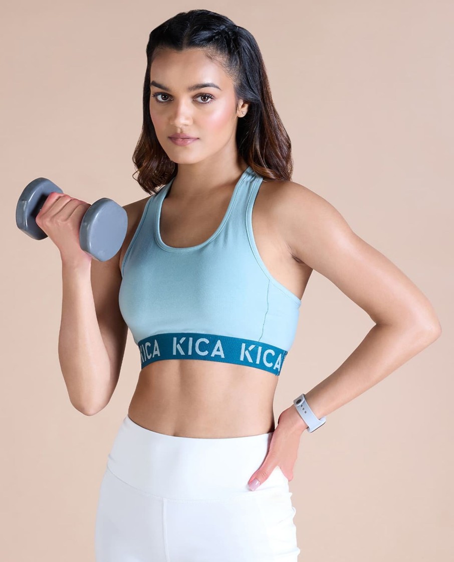 Kica High Support Sports Bra In Buttery Soft Fabric With Removable Padding